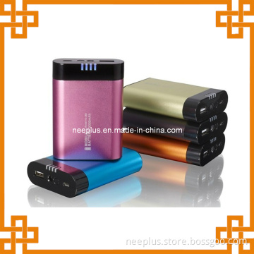 6600mAh Mini Portable Power Bank with 3PCS 18650 Battery (PG-09)